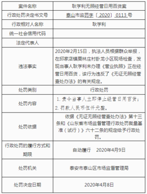 泰山區市場監管局發布4月案件信息，揭示醬油不合格、口罩偽造廠名等日用口罩類產品風險